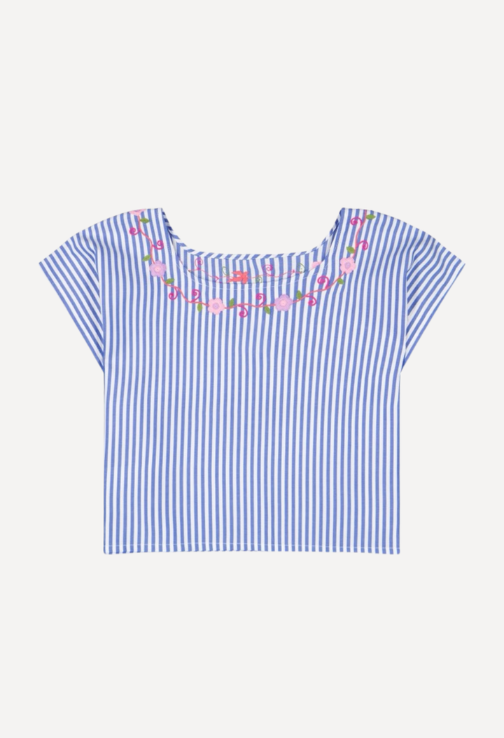Montse Blouse Blouse Montse Blue Stripe Blouse Montse Blue Stripe Blouse | Mi Golondrina