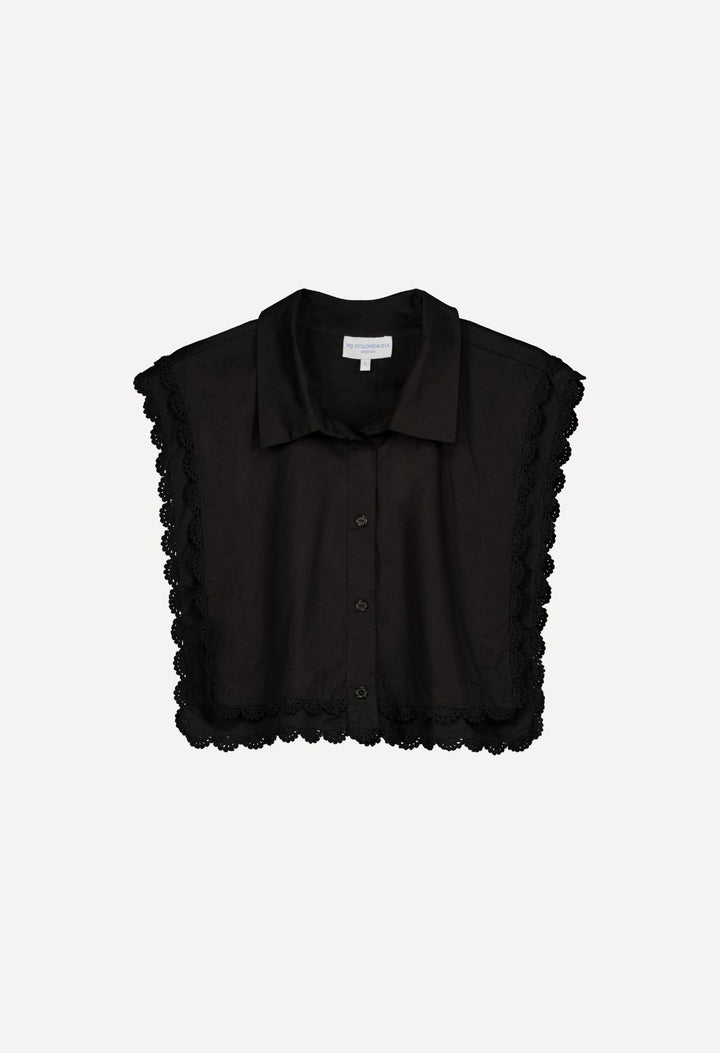 Nina Blouse Blouse Nina Black Crochet Blouse Nina Blouse | Hand-Crochet Detail | Mi Golondrina