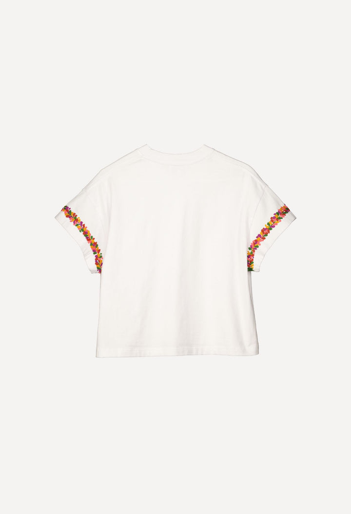 T-Shirt T-Shirt Autumn Flores T-Shirt Bestselling Flores T-Shirt | Hand-Embroidered Cotton | Mi Golondrina
