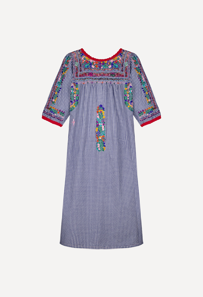 Deshilado Midi Dress Dress Blue Deshilado Midi Dress Blue Deshilado Midi Dress | Mi Golondrina
