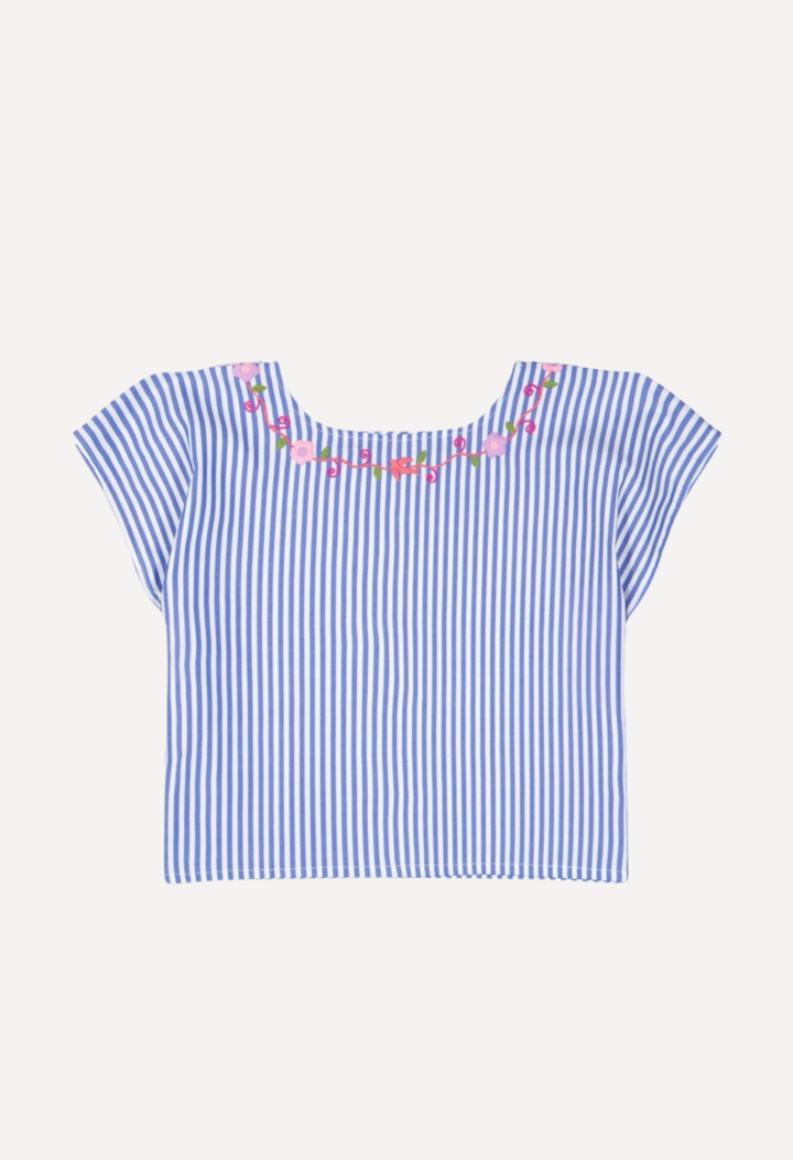 Montse Blouse Blouse Montse Blue Stripe Blouse Montse Blue Stripe Blouse | Mi Golondrina