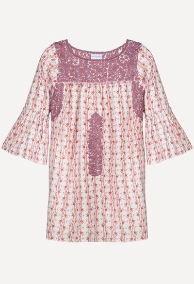 Leona Short Dress Dress Leona Red Floral Short Dress Leona Red Floral Short Dress | Mi Golondrina