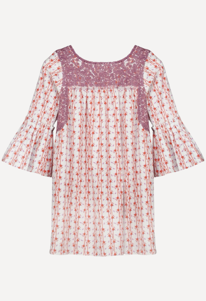 Leona Short Dress Dress Leona Red Floral Short Dress Leona Red Floral Short Dress | Mi Golondrina