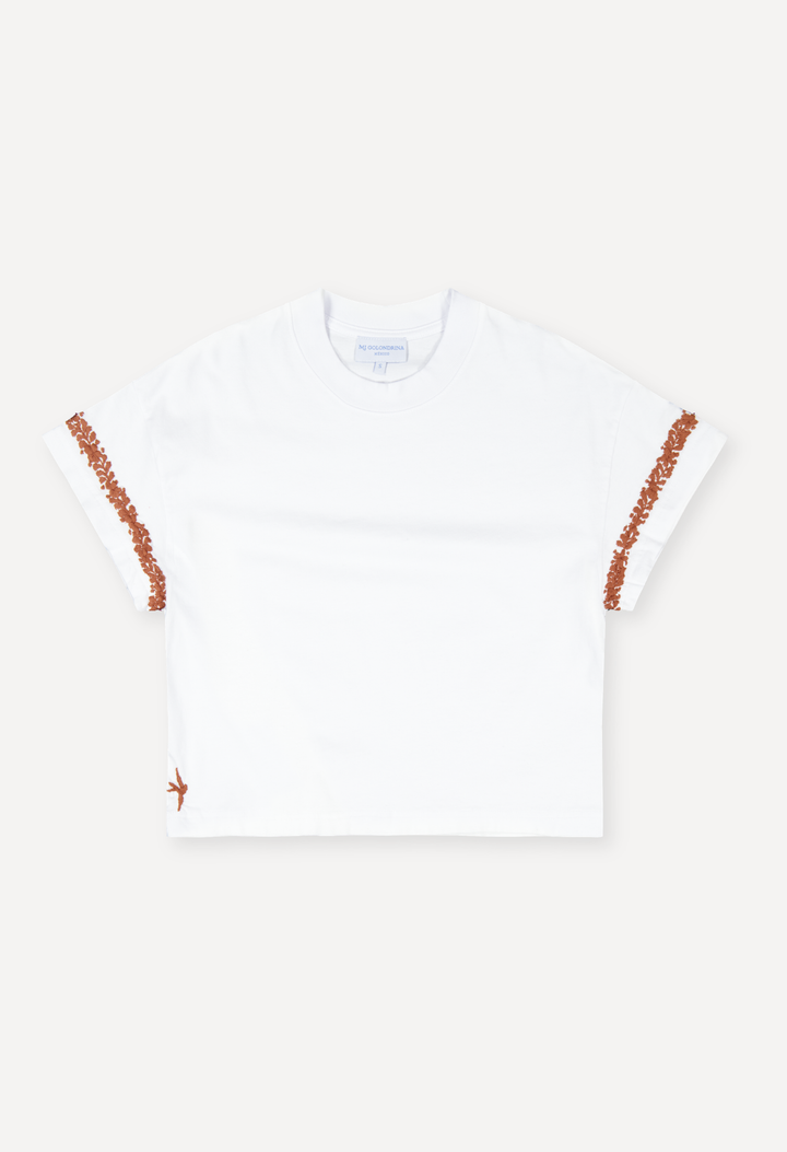 T-Shirt T-Shirt Burnt Orange Flores T-Shirt Burnt Orange Flores T-Shirt