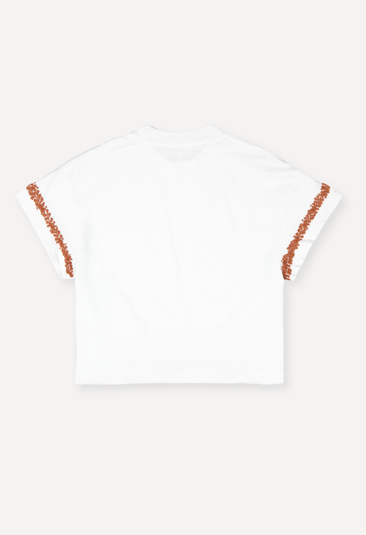T-Shirt T-Shirt Burnt Orange Flores T-Shirt Burnt Orange Flores T-Shirt
