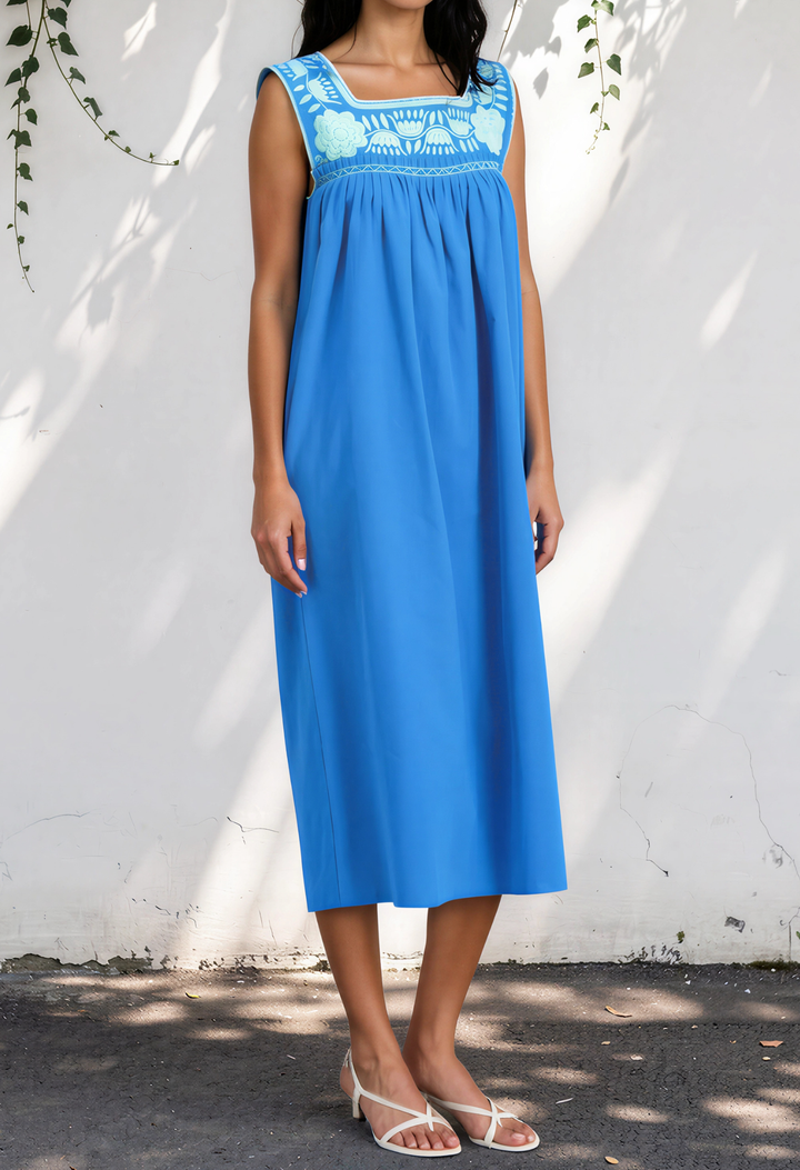 Dalia Midi Dress Dress Dalia Turquoise and Seafoam Midi Dress Dalia Turquoise and Seafoam Midi Dress