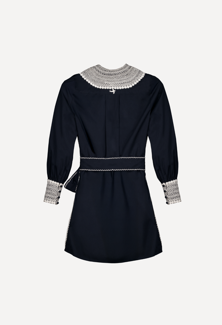 Beatriz Short Dress Dress Beatriz Navy and Ivory Short Dress Beatriz Navy and Ivory Short Dress | Mi Golondrina