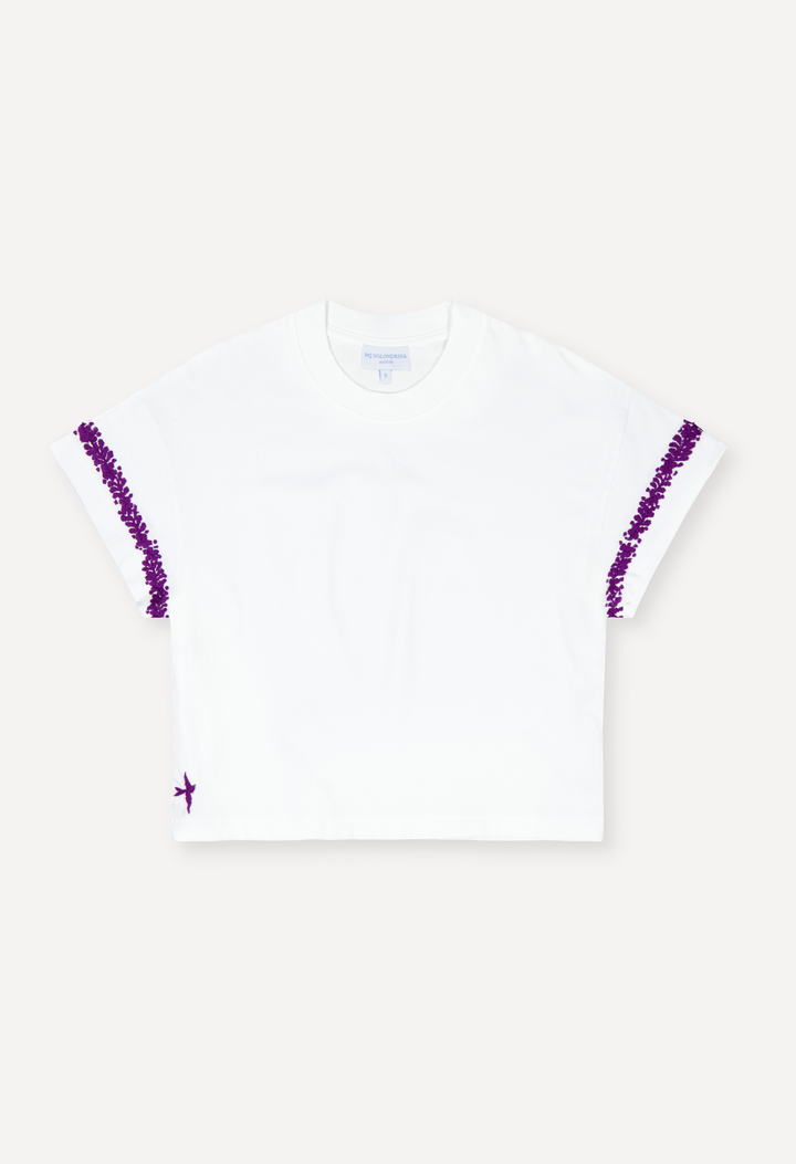 T-Shirt T-Shirt Purple Flores T-Shirt Purple Flores T-Shirt