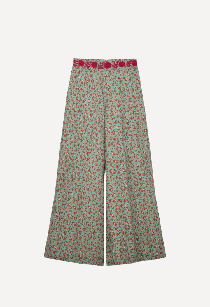 Clara Pants Pants Clara Verde Floral Pants Clara Verde Floral Pant | Mi Golondrina