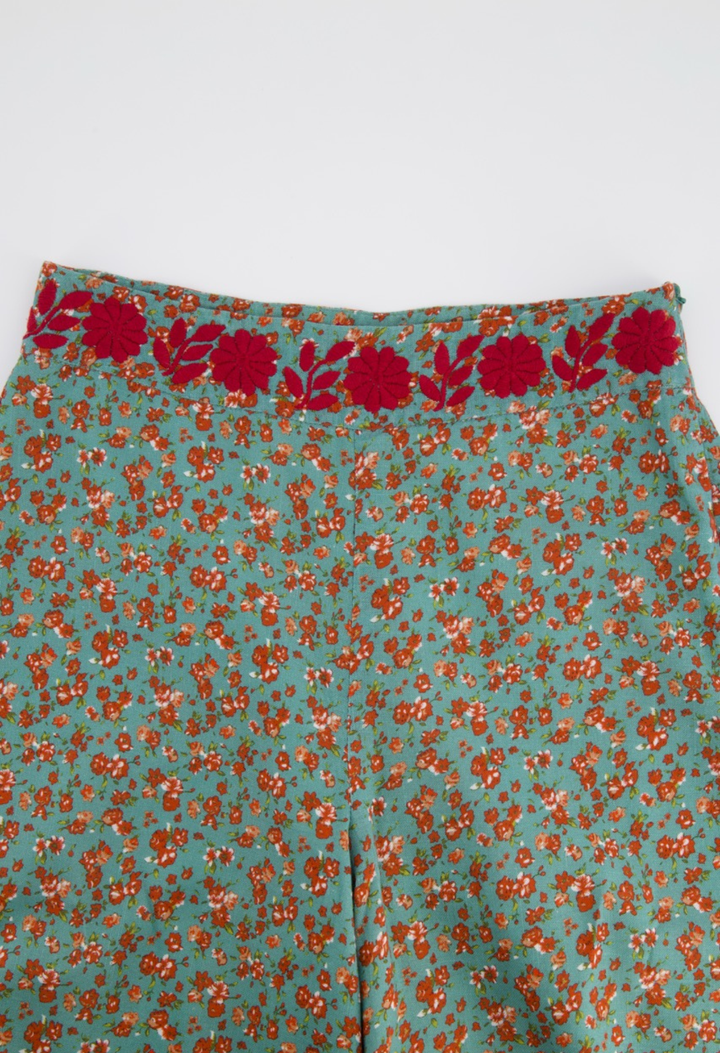 Clara Pants Pants Clara Verde Floral Pants Clara Verde Floral Pant | Mi Golondrina