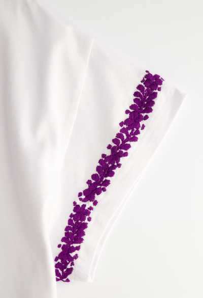 T-Shirt T-Shirt Purple Flores T-Shirt Purple Flores T-Shirt
