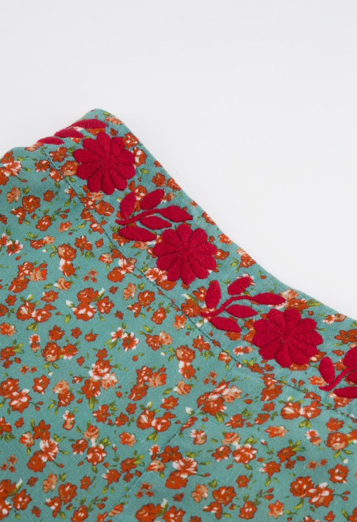 Clara Pants Pants Clara Verde Floral Pants Clara Verde Floral Pant | Mi Golondrina