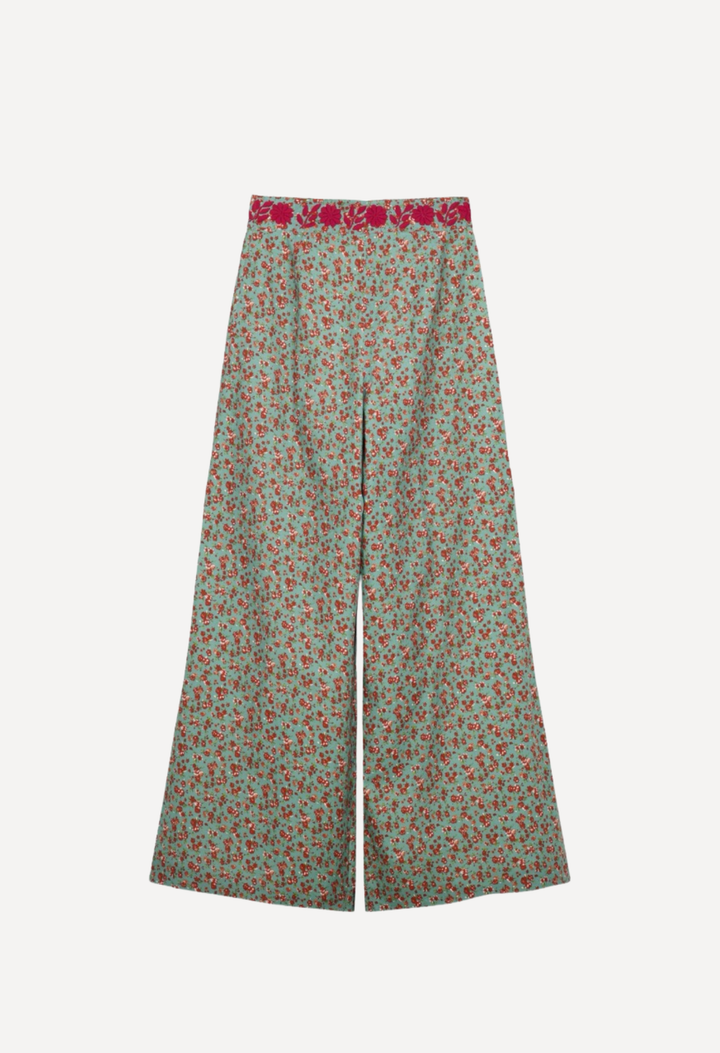Clara Pants Pants Clara Verde Floral Pants Clara Verde Floral Pant | Mi Golondrina