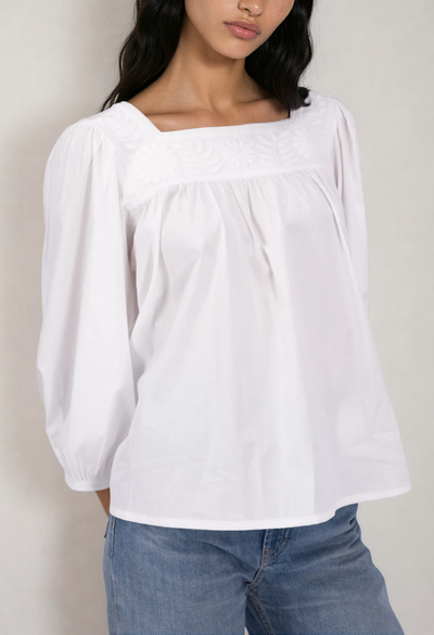 Marta Blouse Blouse Marta White Blouse Marta Rosa Blouse | Mi Golondrina