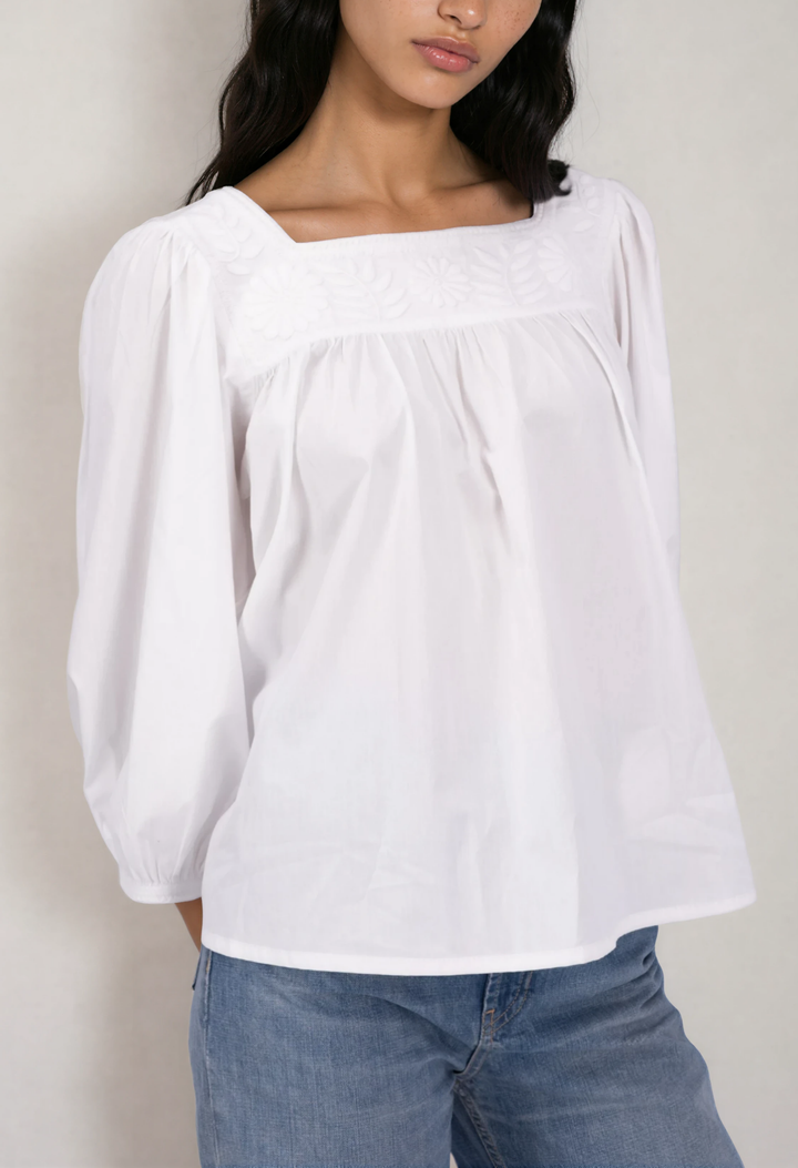 Marta Blouse Blouse Marta White Blouse Marta Rosa Blouse | Mi Golondrina