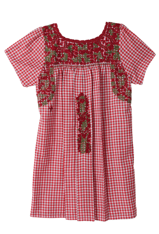 Liliana Gingham Rojo y Verde