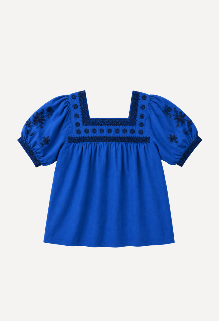 Maria Blouse Blouse Maria Azul Blouse Maria Verde Floral Blouse | Mi Golondrina