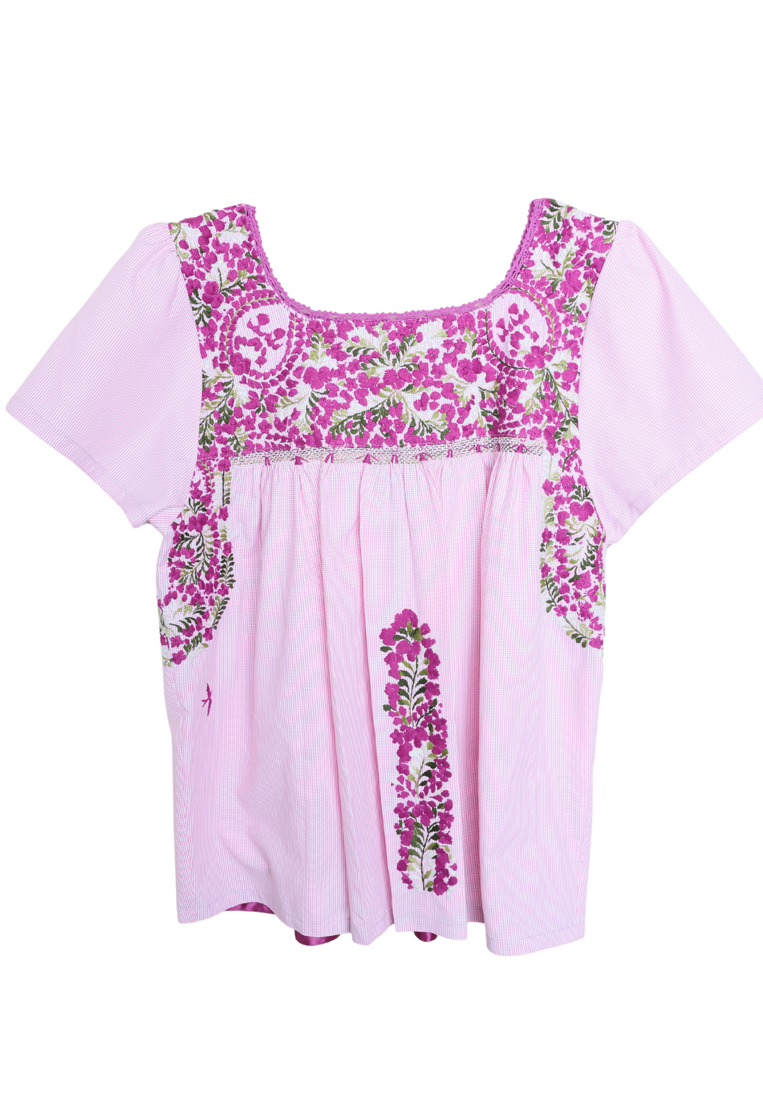 Liliana Gingham Rosa y Morado