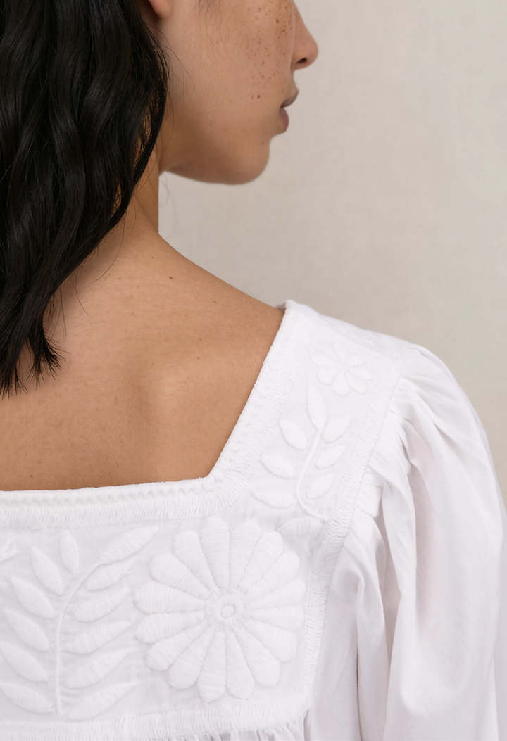 Marta Blouse Blouse Marta White Blouse Marta Rosa Blouse | Mi Golondrina
