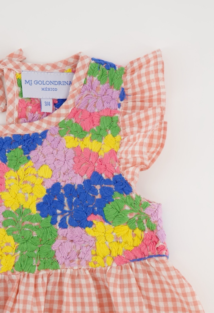 Lolita Girls Dress Childrens Lolita Pink Gingham Fiesta Girl's Dress Lolita Pink Gingham Fiesta Girl's Dress