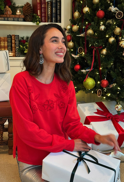 Red Tonal Sweatshirt