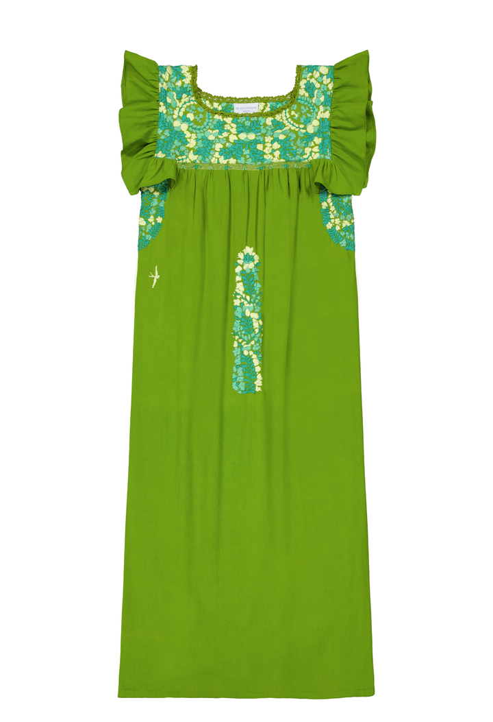 Soledad Midi Dress Dress Soledad Lime and Jade Midi Dress Soledad Lime and Jade Midi Dress
