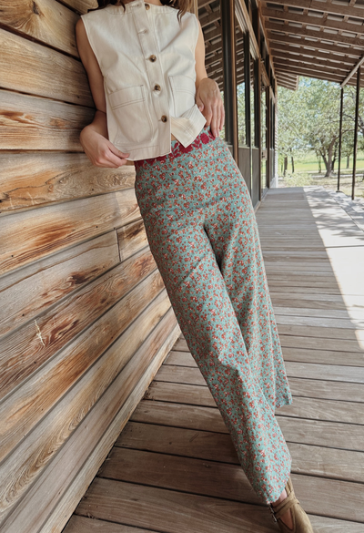 Clara Verde Floral Pant