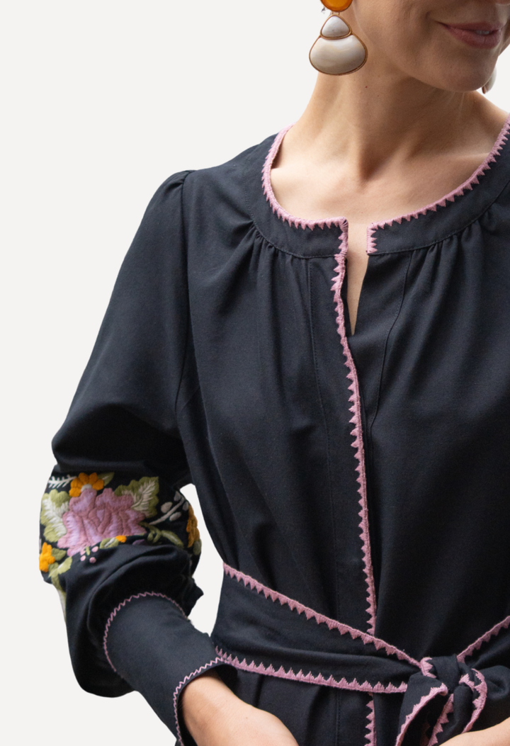 Martina Midi Dress Dress Martina Oscura y Multicolor Midi Dress Martina Azul Claro Dress | Mi Golondrina