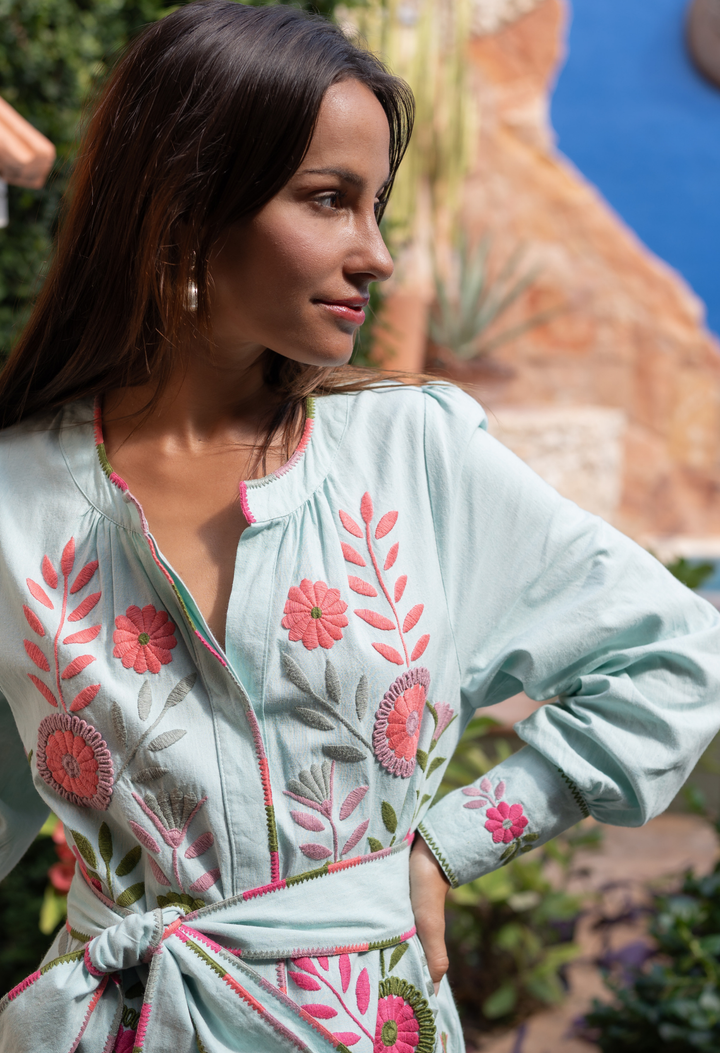 Martina Long Dress Dress Martina Teal Long Dress Martina Teal Long Dress