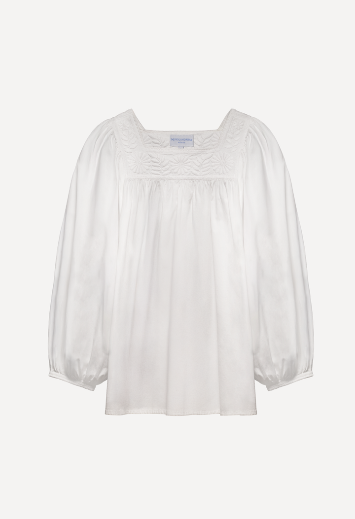 Marta Blouse Blouse Marta White Blouse Marta Rosa Blouse | Mi Golondrina