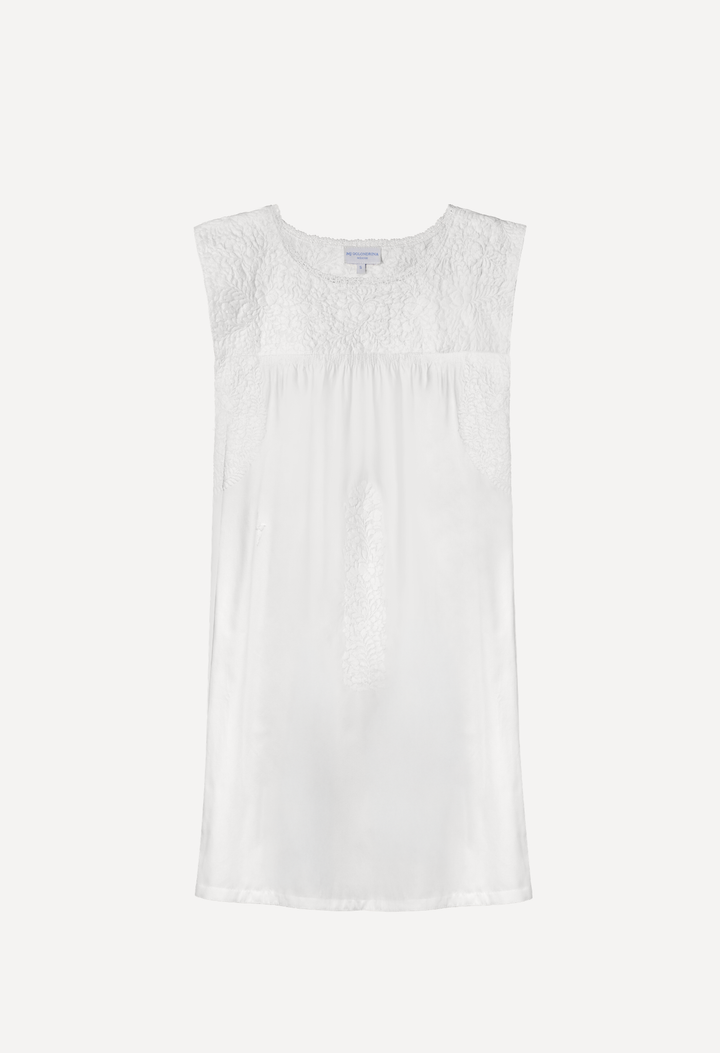 Flores Short Dress Dress Flores Classic White Short Dress Flores Classic White Short Dress | Mi Golondrina