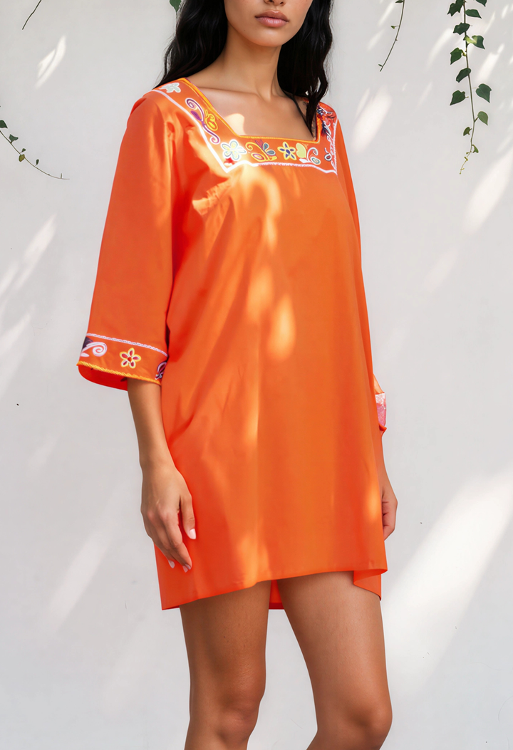 Silvia Short Tunic Dress Silvia Orange Short Tunic Silvia Orange Short Tunic