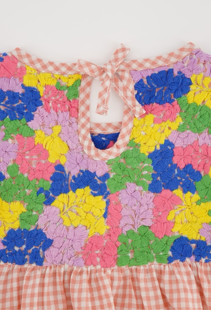 Lolita Girls Dress Childrens Lolita Pink Gingham Fiesta Girl's Dress Lolita Pink Gingham Fiesta Girl's Dress