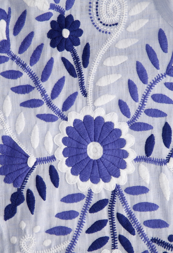Francisca Long Dress Dress Francisca Multi Blue Long Dress Francisca Multi Blue Long Dress