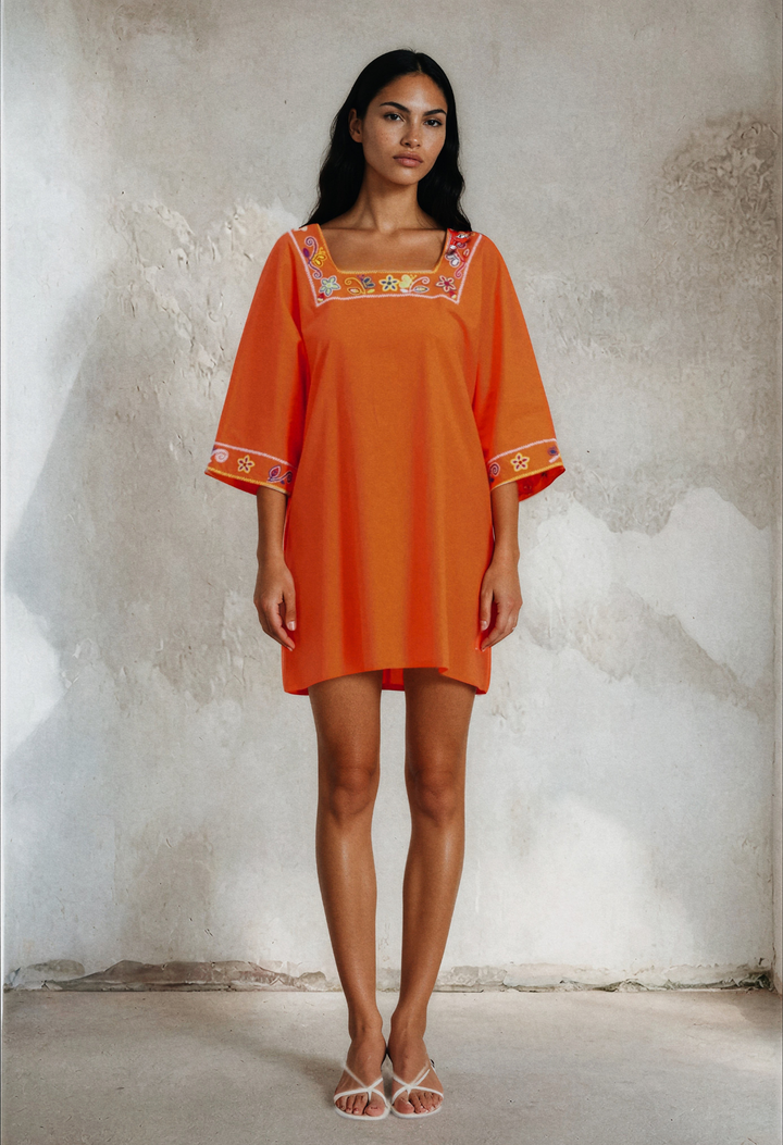 Silvia Short Tunic Dress Silvia Orange Short Tunic Silvia Orange Short Tunic