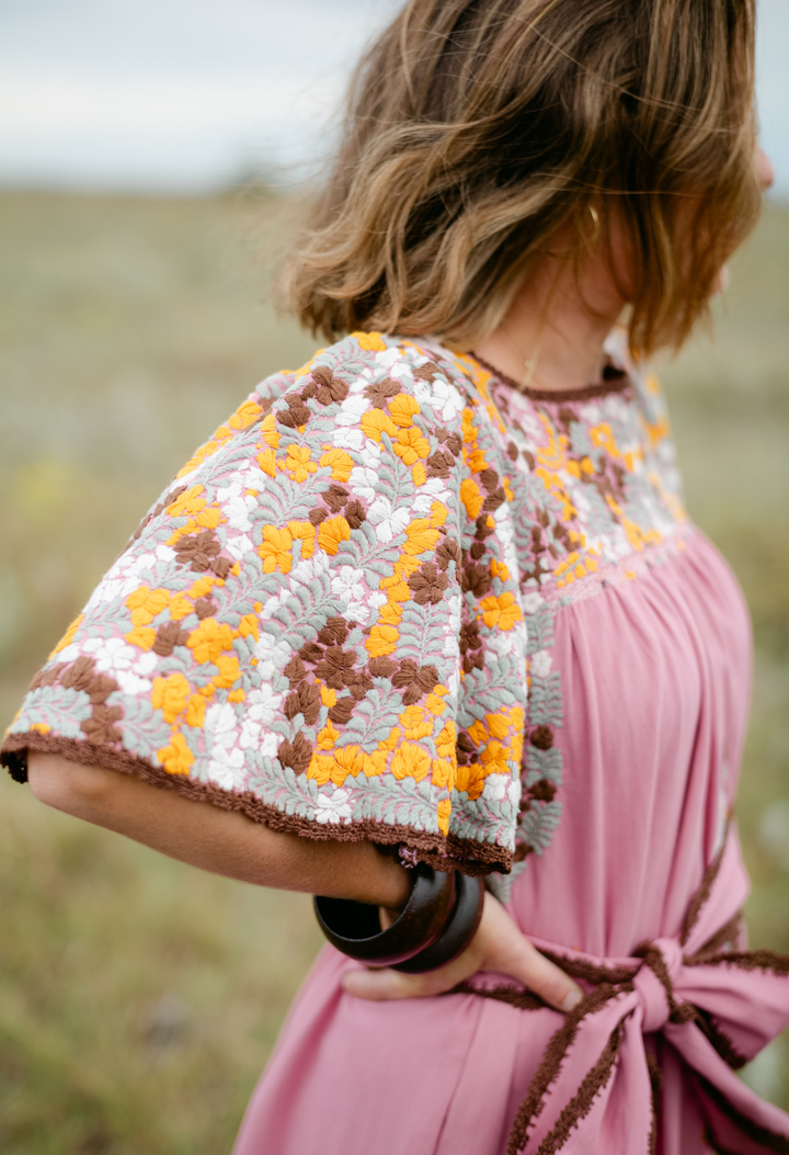 Julieta Rosa Claro Midi Dress