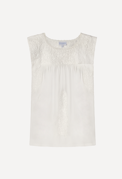 Flores Blouse Blouse Flores Classic White Blouse Flores Classic White Blouse | Mi Golondrina