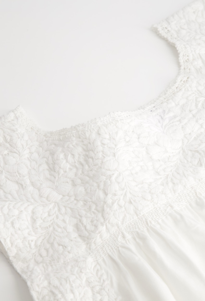 Flores Blouse Blouse Flores Classic White Blouse Flores Classic White Blouse | Mi Golondrina