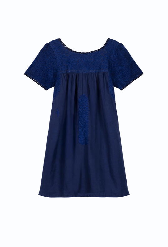 Liliana Azul Marino Short Dress