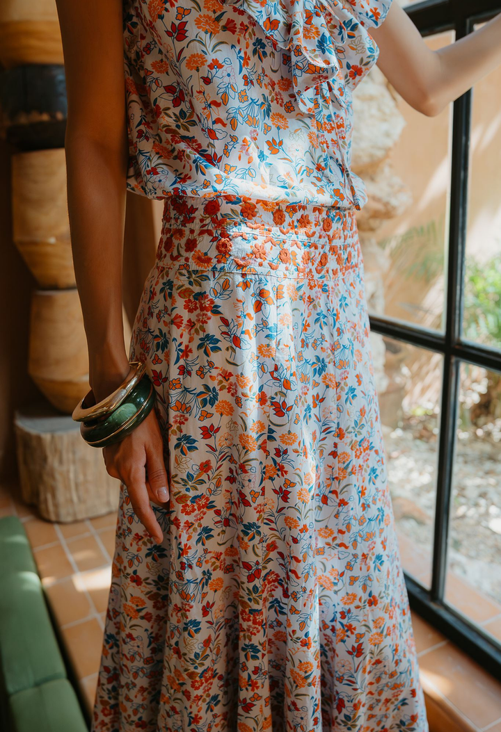 Claudia Skirt Skirt Claudia Wildflower Meadow Midi Skirt Claudia Wildflower Meadow Midi Skirt