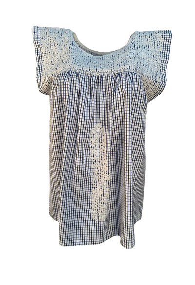 Cuadros Azules Blouse