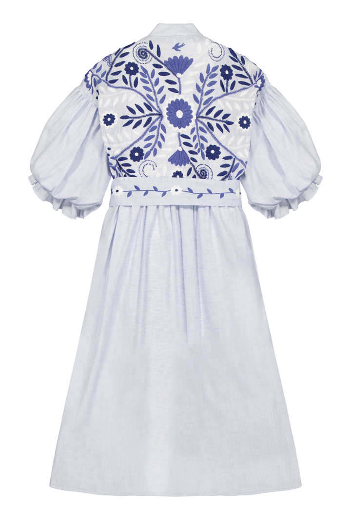 Francisca Long Dress Dress Francisca Multi Blue Long Dress Francisca Multi Blue Long Dress