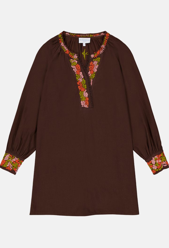 Azura Short Dress Dress Azura Brown Short Dress Azura Brown Short Dress