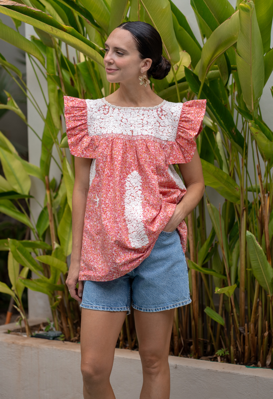 Soledad Sol Floral Blouse