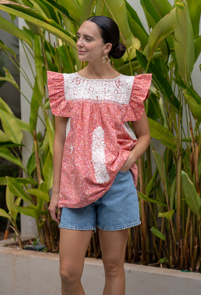 Soledad Sol Floral Blouse