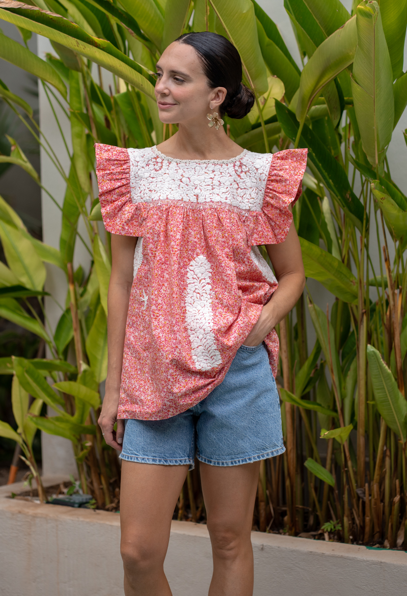 Soledad Sol Floral Blouse