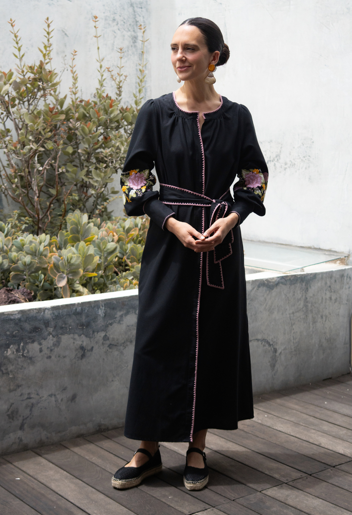 Martina Oscura y Multicolor Midi Dress