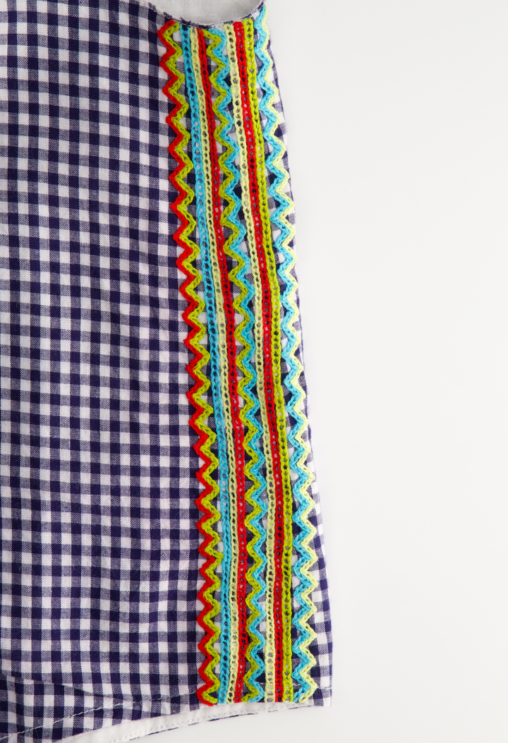 Carlito Boys Overalls Childrens Carlito Navy Gingham Fiesta Overalls Carlito Navy Gingham Fiesta Overalls