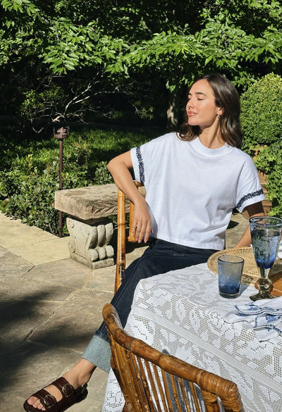 T-Shirt T-Shirt Navy Flores T-Shirt Navy Flores T-Shirt
