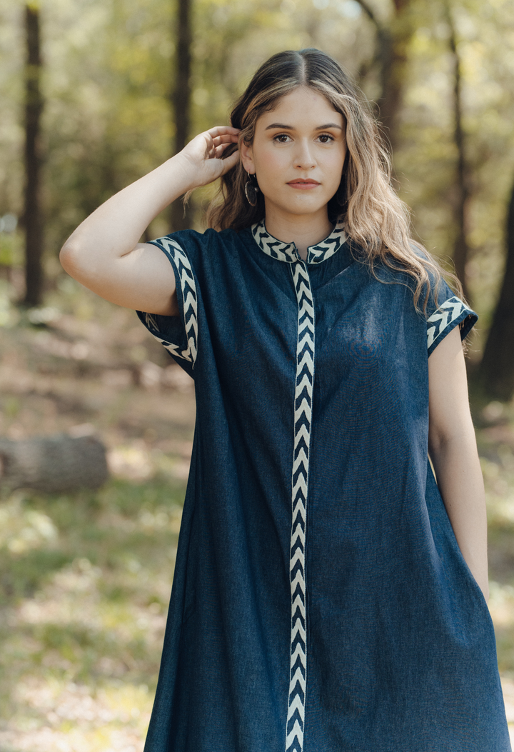 Valeria Denim Midi Dress